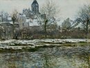 Die Kirche bei Vetheuil unter Schnee 1879