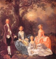 Mr And Mrs John Gravenor e suas filhas Elizabeth Ann E 1