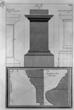 Dettagli architettonici degli archi di Tito e di Settimio Sever