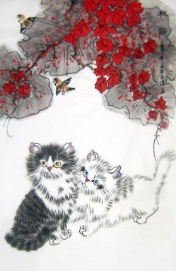 Cat - Pintura Chinesa