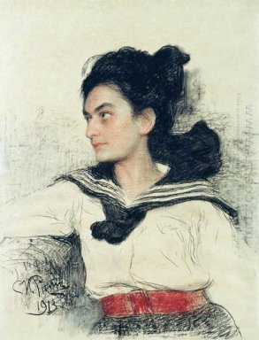 Portret van Maria Osipovna Lowenfeld 1913