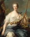 Jeanne-Antoinette Poisson, Marquise de Pompadour as Diana