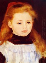 Petite fille en tablier blanc Portrait de Lucie Berard 1884