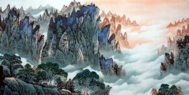 Berg - kinesisk målning