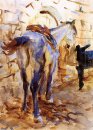 Sattel-Pferd, Palästina