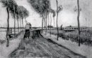 Paisagem com passeio da mulher 1883