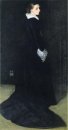 Arreglo en el Negro no 2 Retrato de señora Louis Huth 1873