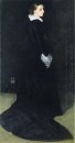 Arrangement In Black n ° 2 Portrait de Mme Louis Huth 1873