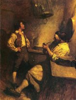 Jim Hawkins Long John Silver et son perroquet