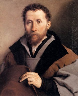 Retrato de un hombre con un sombrero de fieltro 1541