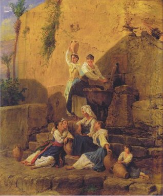 A la fontaine à Taormina