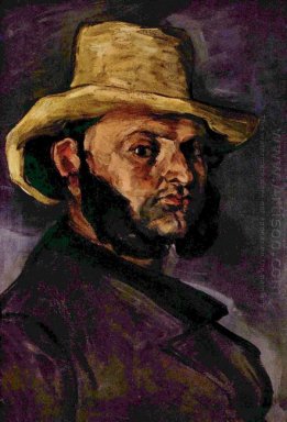 Hombre en un sombrero de paja 1871