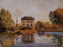 Fabrik in der Flut bougival 1873
