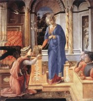 Bebådelsen Med två Knästående Donatorer 1455