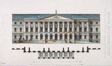 Conception de l\'Institut Smolny à Saint-Pétersbourg ( fa? Ade)