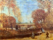 The Parsonage Garden At Nuenen Dengan Tambak Dan Angka 1885