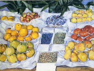 Fruto indicado em um suporte