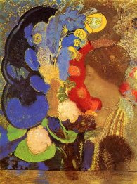 Mulher entre as flores