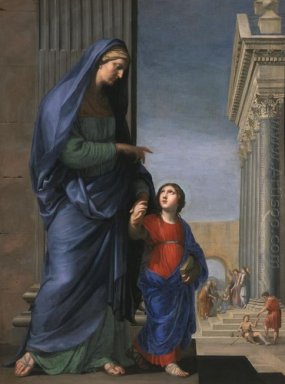 Sainte Anne leading the Virgin in the Temple