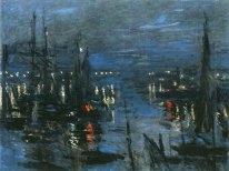 Der Hafen von Le Havre Night Effect