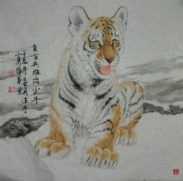 Tijger - Chinees schilderij Tijger - Chinees schilderij