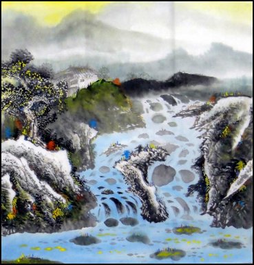 River - Chinesische Malerei