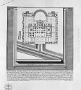 Den romerska forn T 1 Plate Xlii Plan av baden av Diocle