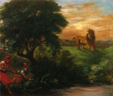 A caça do leão 1859