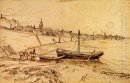 Rive du Rhône à Arles 1888