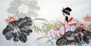 Bella dama - la pintura china
