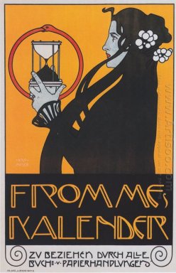 Poster Para Fromme S Calendário 1899