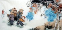 Дети-китайской живописи