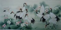 Crane & Louts - Peinture chinoise