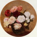 A Large Bouquet Of Roses 1886