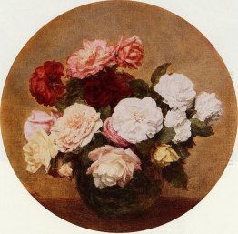 En stor bukett rosor 1886