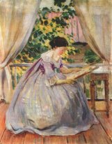 Lady Embroidering 1901
