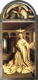 Virgin Annunciate Från utsidan av högerpanelen i Gh