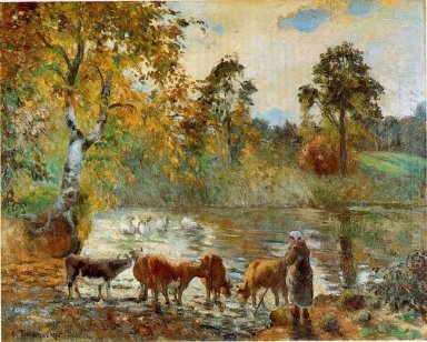 der Teich in Montfoucault 1875