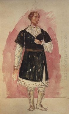 Kostuum Ontwerp voor de tragedie van Pushkin S Boris Godunov 192