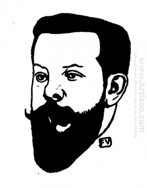 Retrato del poeta francés Pierre Quillard 1896