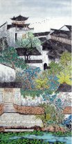 Chinese Town - Chinese Painting