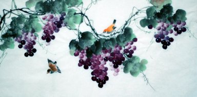 Uvas - Pintura Chinesa