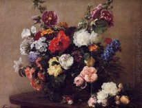 Bouquet de fleurs diverses 1881