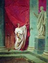 De Eed van Brutus vȮȮr het standbeeld