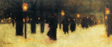 Across The commune sur une soirée d\'hiver