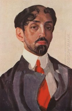 Retrato de Mikhail Kuzmin 1909