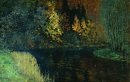 Fluss im Wald Herbst At River Istra 1886