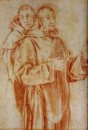 Étude de deux moines chartreux 1525