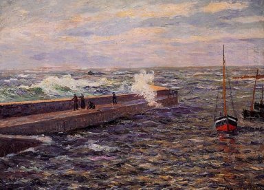 At The Jetty Pontivy 1909