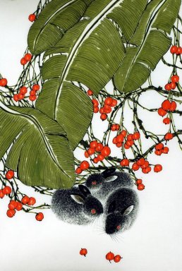 Kanin - Kinesisk målning